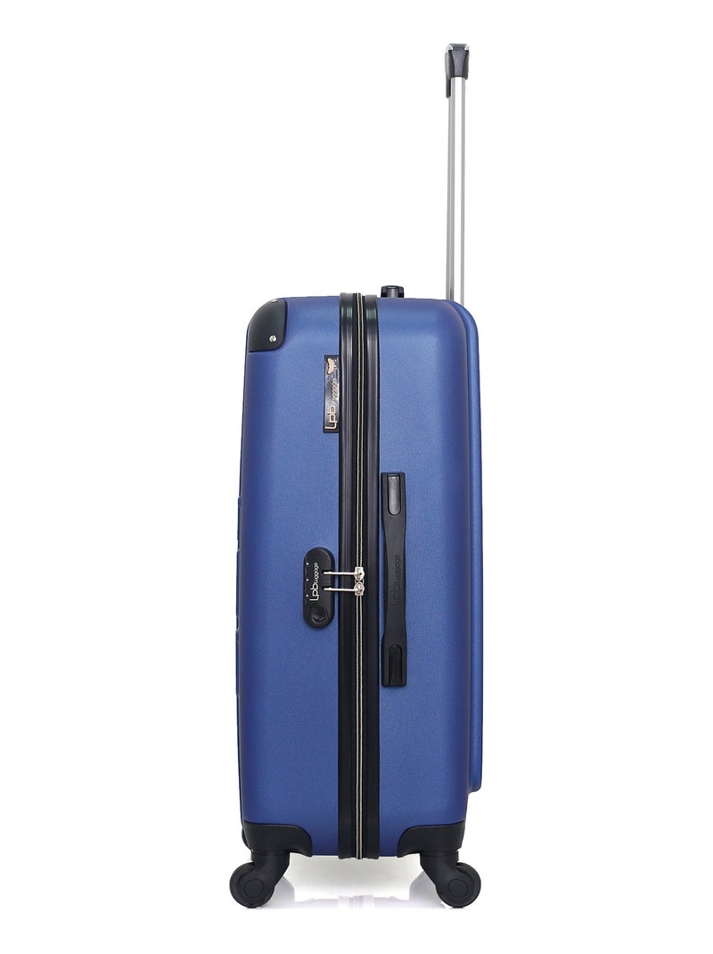 LPB LUGGAGE - Valise Weekend HAMBOURG 65 cm 4 Roues Bleu Bleu marine - Kiabi