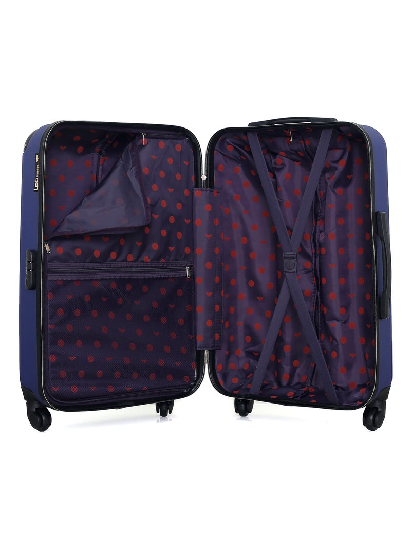 LPB LUGGAGE - Valise Weekend HAMBOURG 65 cm 4 Roues Bleu Bleu marine - Kiabi
