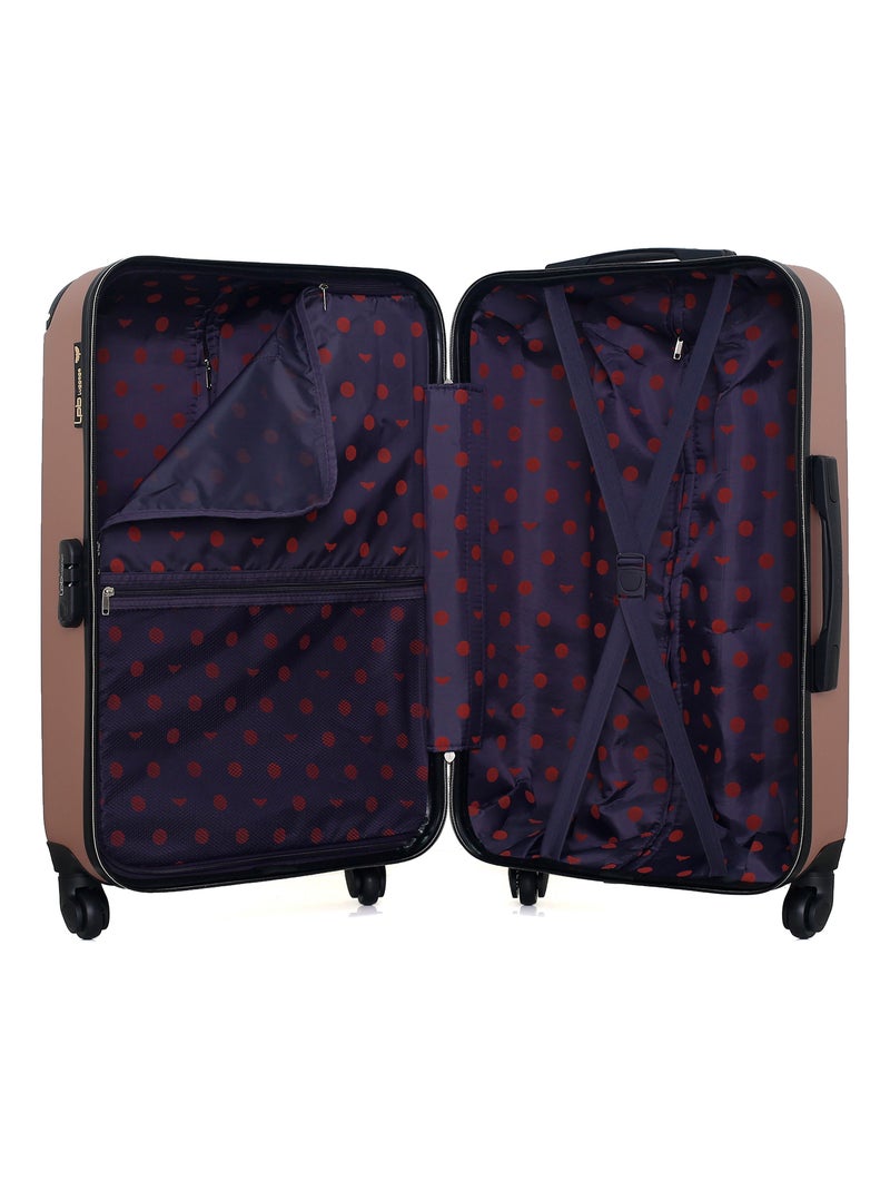 LPB LUGGAGE - Valise Weekend HAMBOURG 65 cm 4 Roues Rose Métal - Kiabi
