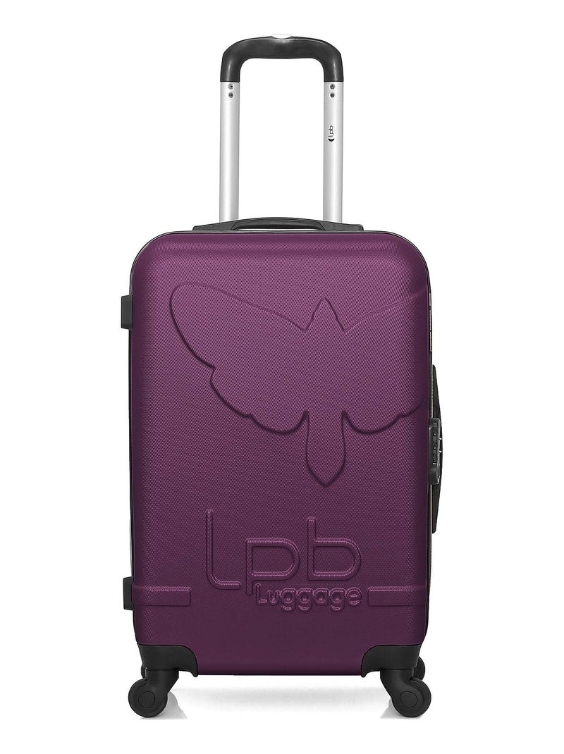 LPB LUGGAGE - Valise Weekend NORINE-A 60 cm 4 Roues Violet prune - Kiabi
