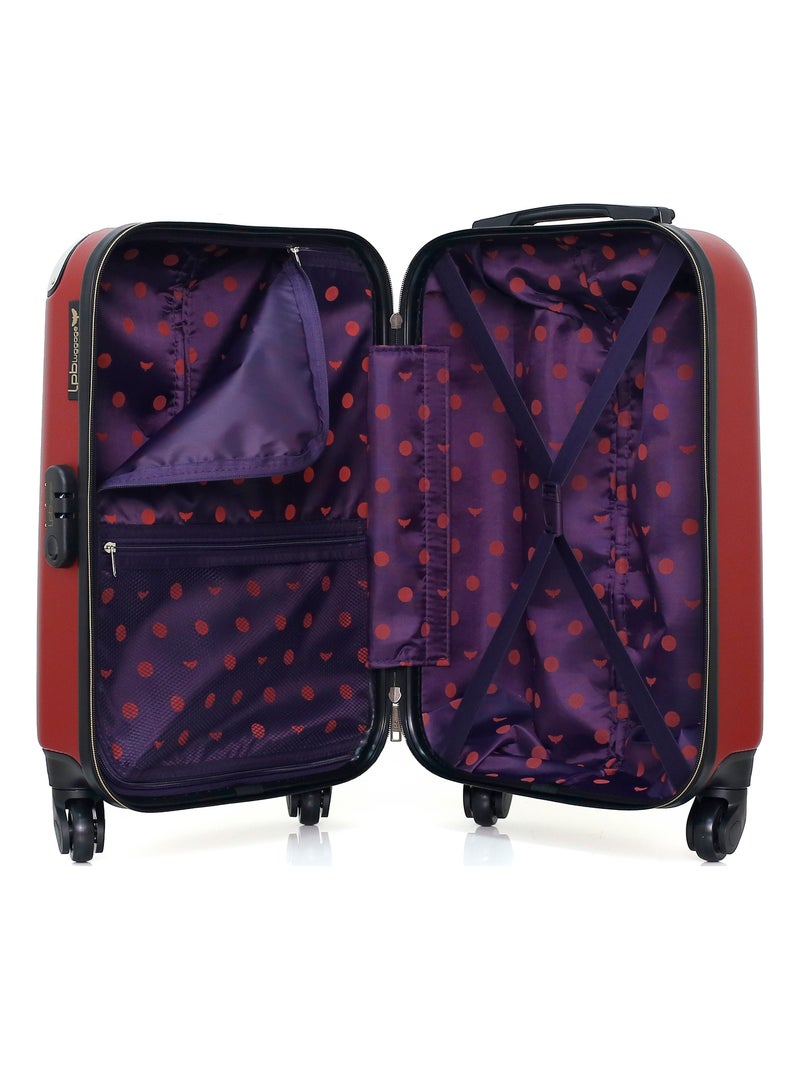 LPB LUGGAGE - VALISE XS AMELIE-E Bordeaux - Kiabi