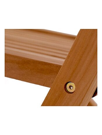 LUBOK Table de jardin ovale 10 places et 10 chaises en teck huilé