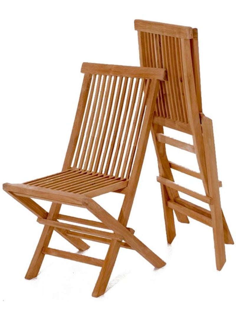 LUBOK Table de jardin ovale 10 places et 10 chaises en teck huilé Marron - Kiabi