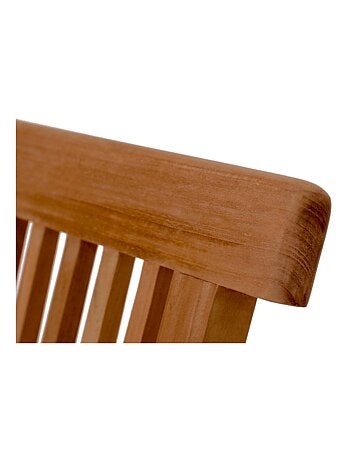 LUBOK Table de jardin rectangle 10 places et 10 chaises en teck huilé