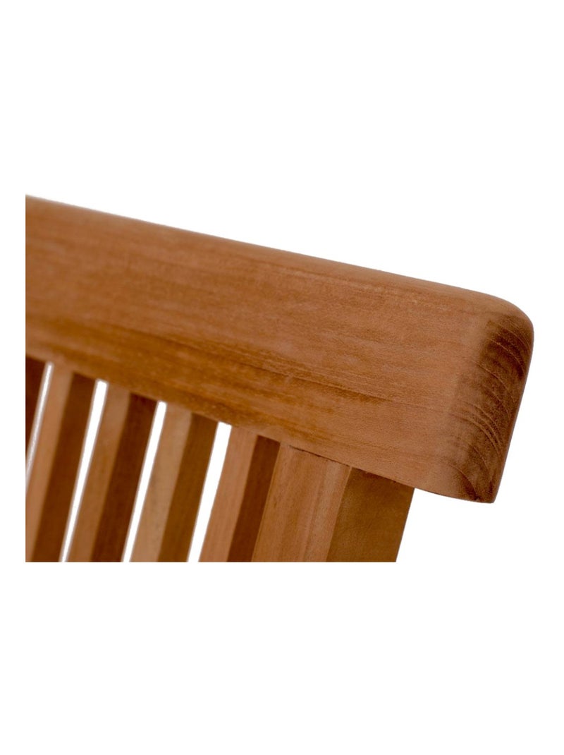 LUBOK Table de jardin rectangle 10 places et 10 chaises en teck huilé Marron - Kiabi