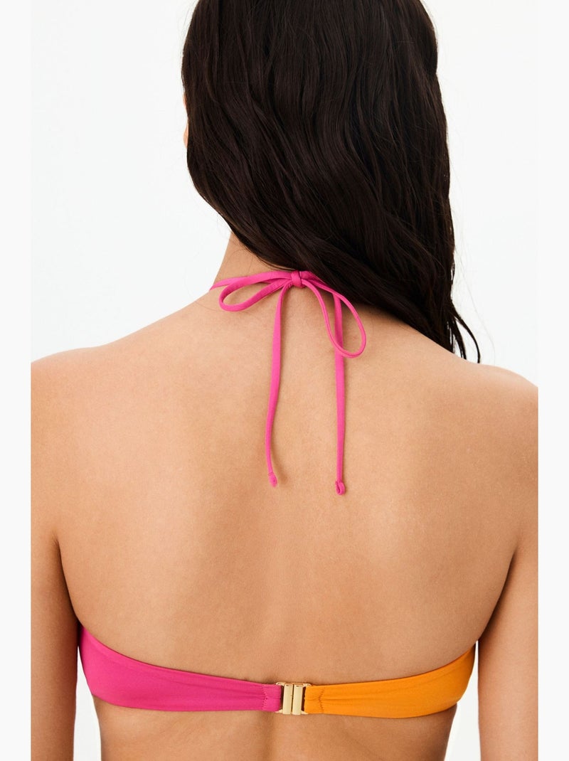 Lucilla haut de bikini à armatures penti Rose fluo - Kiabi