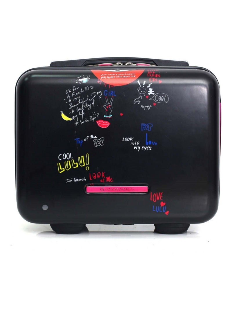 LULU CASTAGNETTE - PETIT VANITY ABS/PC GRAFITI-K Noir - Kiabi