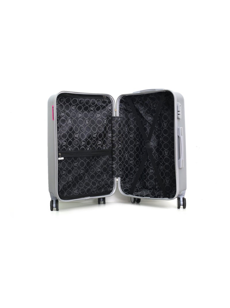 LULU CASTAGNETTE  - Valise Cabine ABS/PC LULU FROM PARIS 4 Roues 55 cm Gris - Kiabi