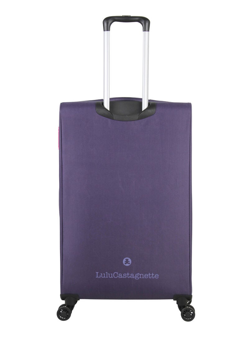LULU CASTAGNETTE - Valise Cabine DIAMOND 55cm - Violet - Kiabi - 169.00€