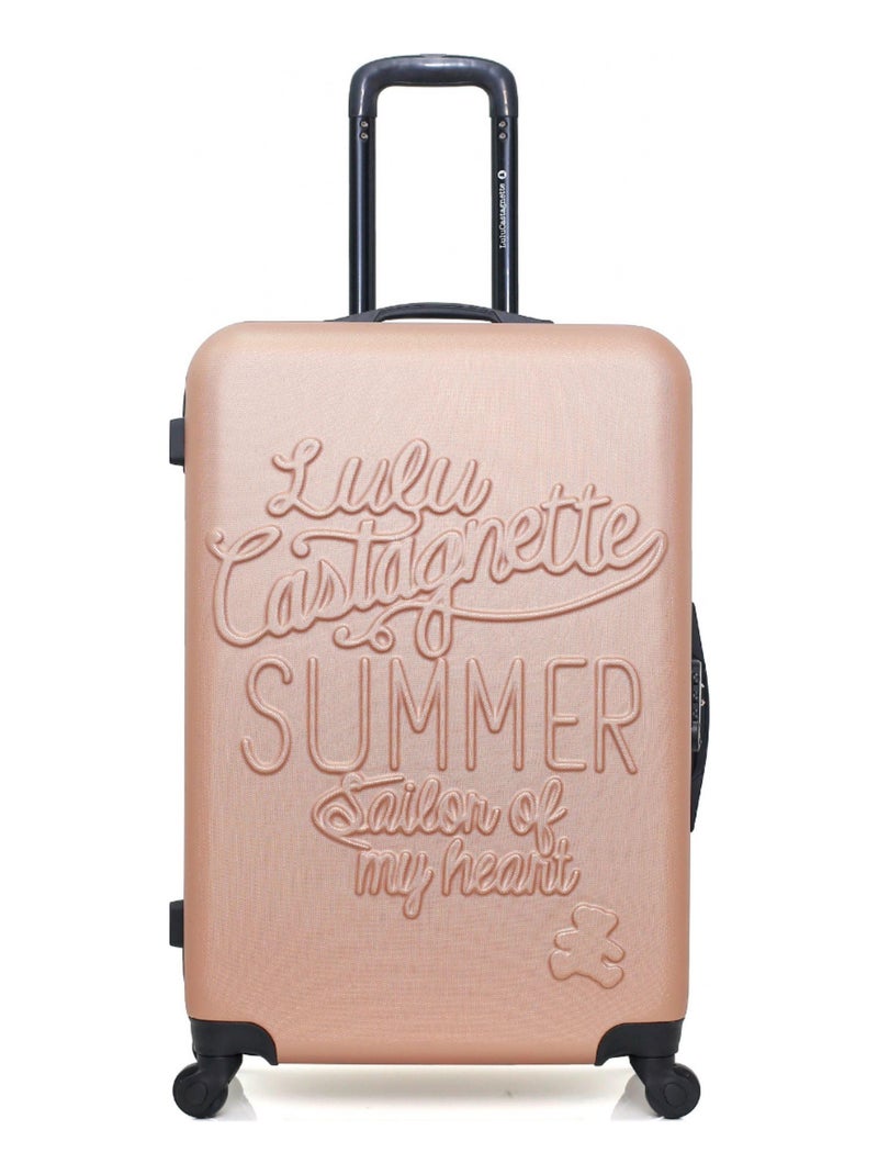 LULU CASTAGNETTE  - Valise Grand Format ABS SAILOR-A 4 roues 70 cm Bronze - Kiabi