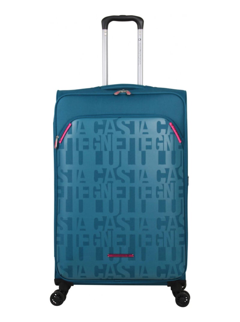 LULU CASTAGNETTE  - Valise Weekend POLYESTER STREET 4 Roues 67 cm Bleu marine - Kiabi