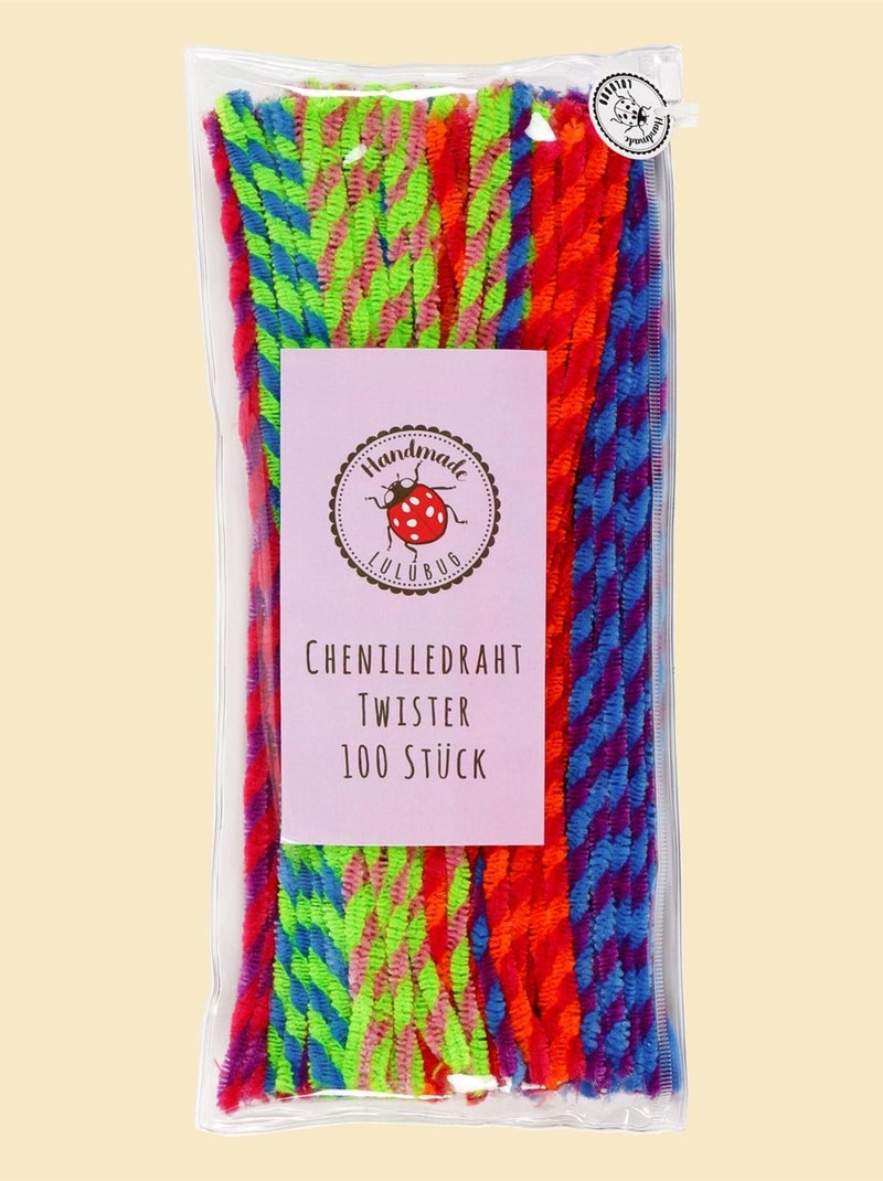 Lulubug Lot de 100 fils de chenille Twister N/A - Kiabi