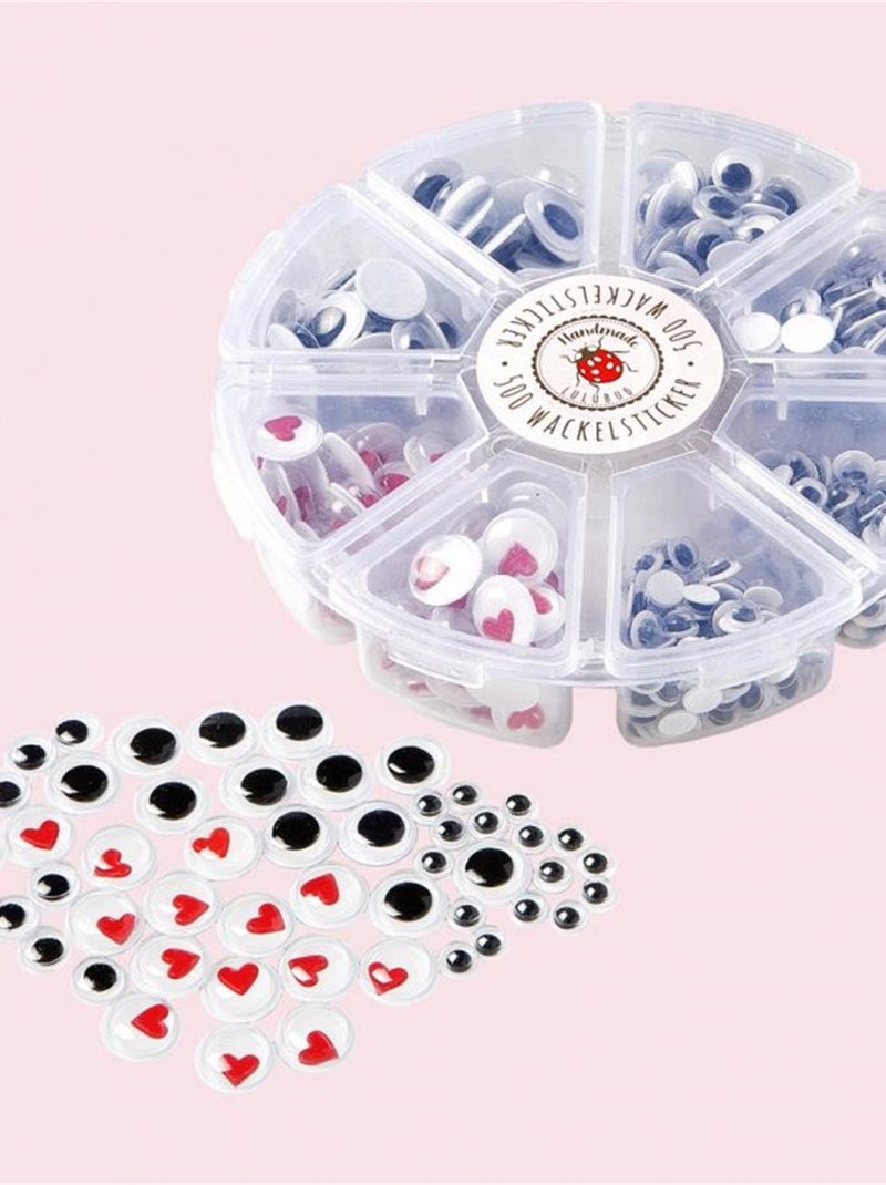 Lulubug Lot de 500 yeux et coeurs mobiles N/A - Kiabi