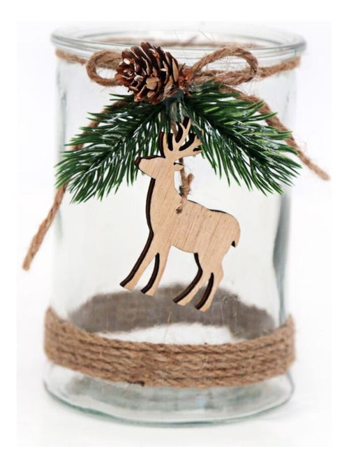 Lumignon de Noël en verre Forest Natural - Kiabi