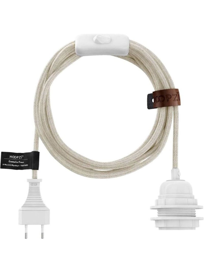 Luminaire corde Bala Ivoire - Kiabi