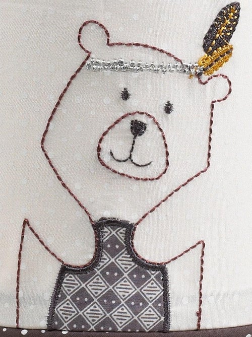 Luminaire enfant à poser en coton beige - SAUTHON - Kiabi