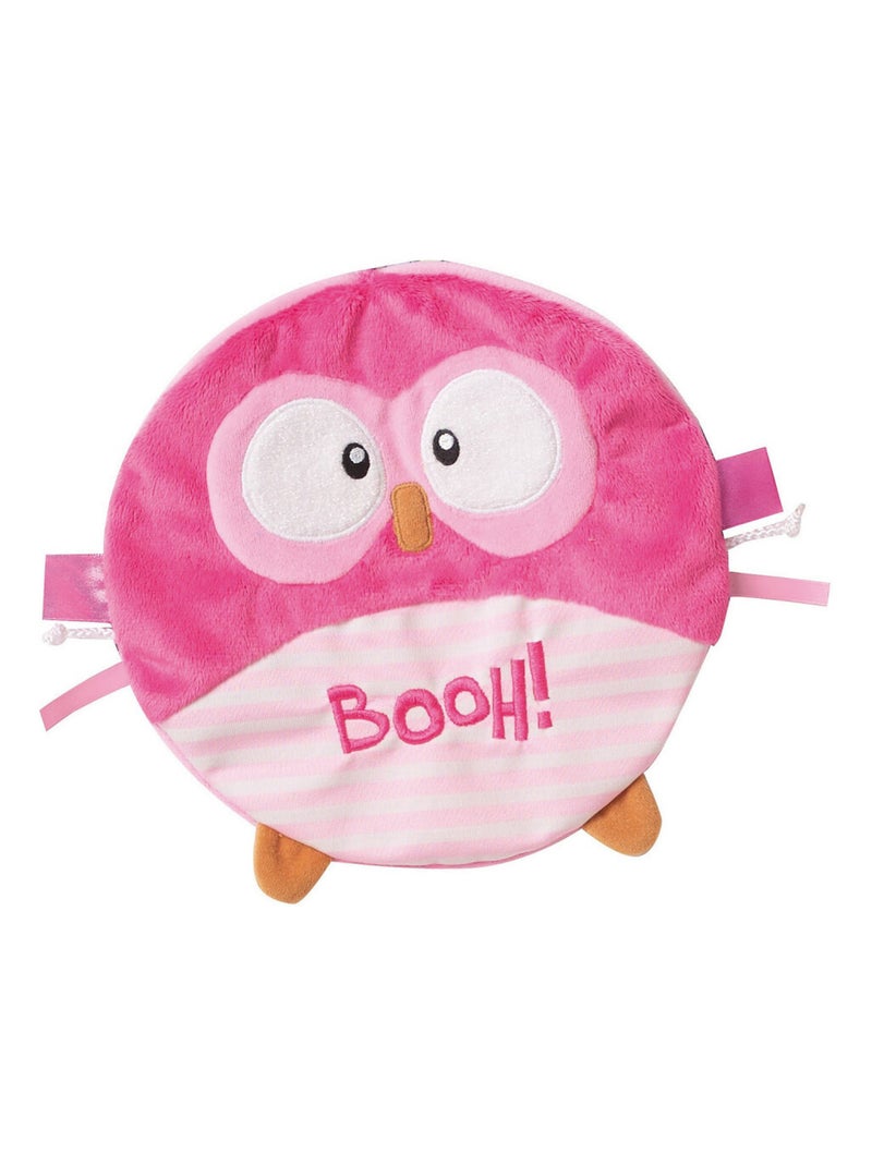 Luminou booh doudou chouette rose peluche lumineuse naturelle fonctionne sans pile  et  22 cm Multicolore - Kiabi