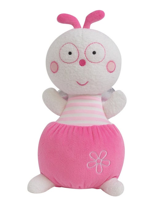 Luminou luciole rose peluche lumineuse naturelle fonctionne sans pile 30 cm - Kiabi