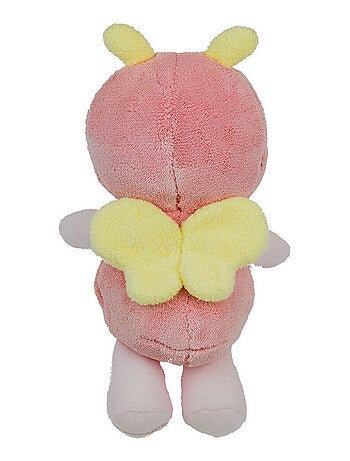 Luminou papillou rose peluche lumineuse naturelle fonctionne sans pile et 27 cm