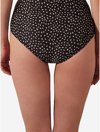 Luna bas de bikini taille haute à paillettes penti