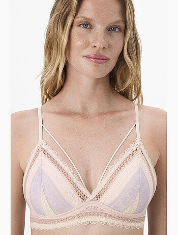 Luna soutien-gorge push-up en dentelle à rayures penti