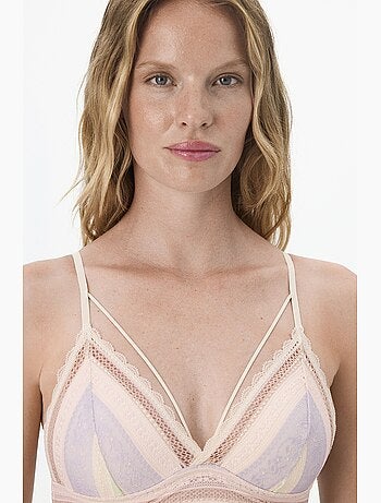 Luna soutien-gorge push-up en dentelle à rayures penti