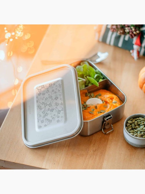 Lunch box inox Yummy 1200 ml Cerisier - Kiabi