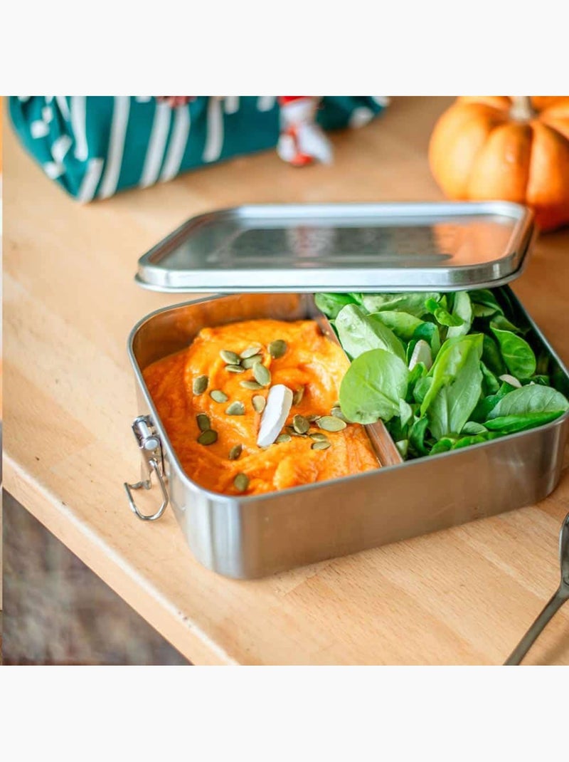 Lunch box inox Yummy 1200 ml Cerisier Gris - Kiabi