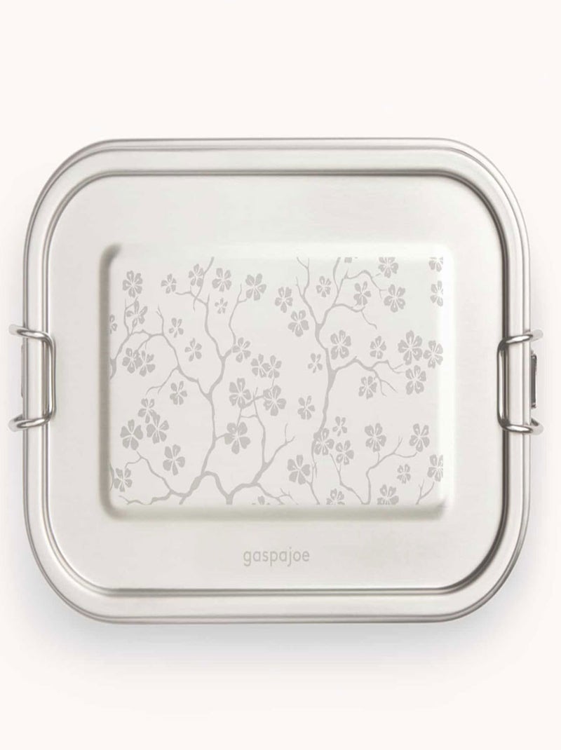 Lunch box inox Yummy 800 ml Cerisier Gris - Kiabi