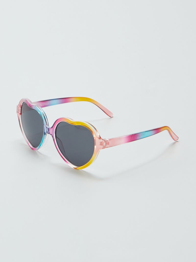 Lunette de soleil 'cœurs' multicolore - Kiabi