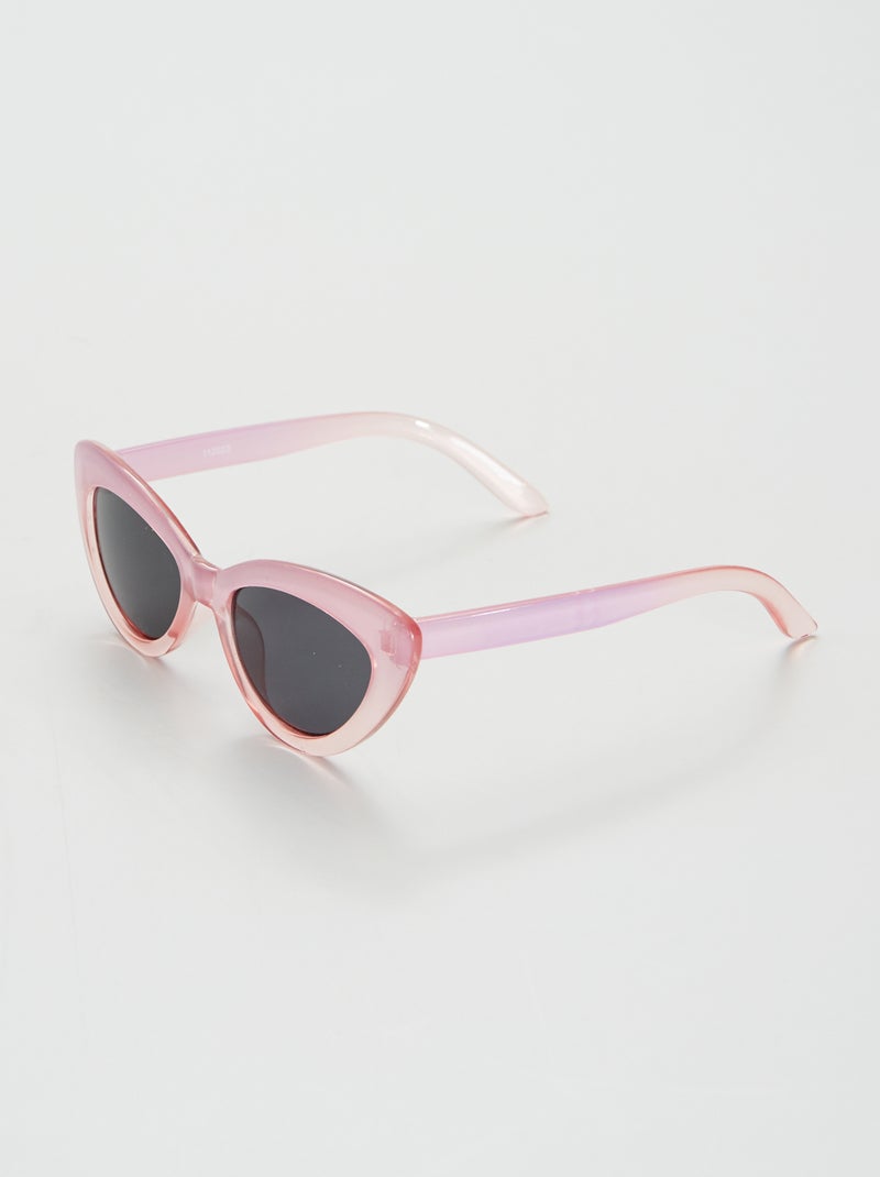 Lunette de soleil forme papillon Rose - Kiabi