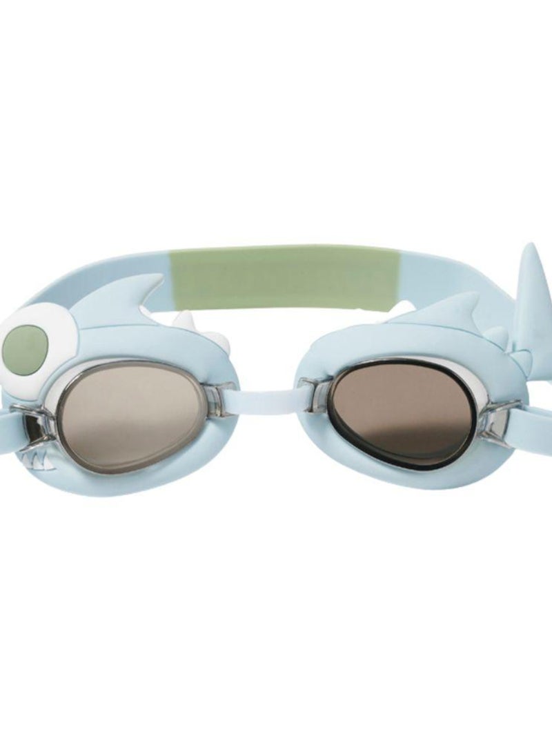 Lunettes de piscine Shark tribe khaki (3 ans et +) Bleu - Kiabi