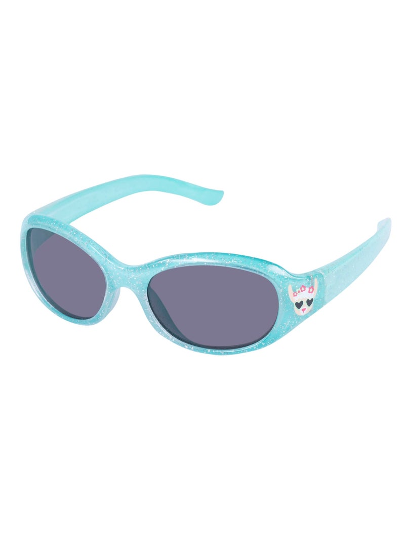 Lunettes de soleil âge 4 à 6 ans, verres polycarbonates catégorie 3 fille Isotoner Bleu Bleu - Kiabi
