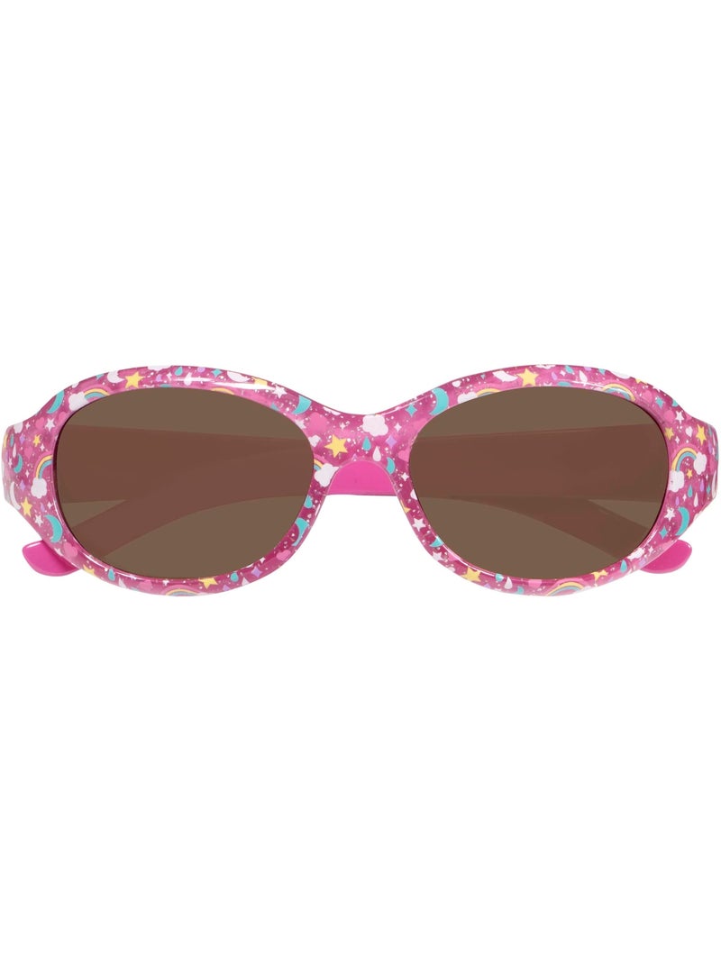 Lunettes de soleil âge 4 à 6 ans, verres polycarbonates catégorie 3 fille Rose - Kiabi
