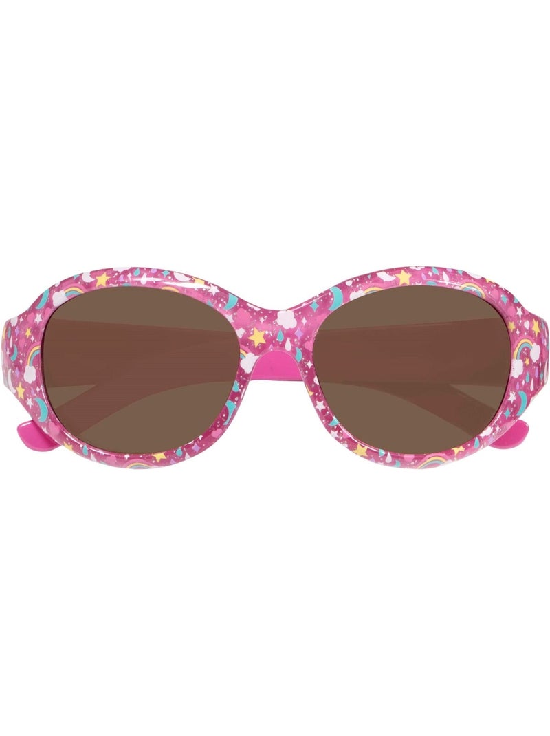 Lunettes de soleil âge 4 à 6 ans, verres polycarbonates catégorie 3 fille Rose - Kiabi
