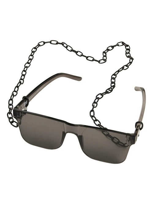 Lunettes de soleil avec chaîne - urban classics - Kiabi