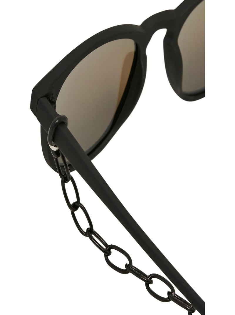Lunettes de soleil avec chaîne arthur - urban classics Noir Bleu - Kiabi