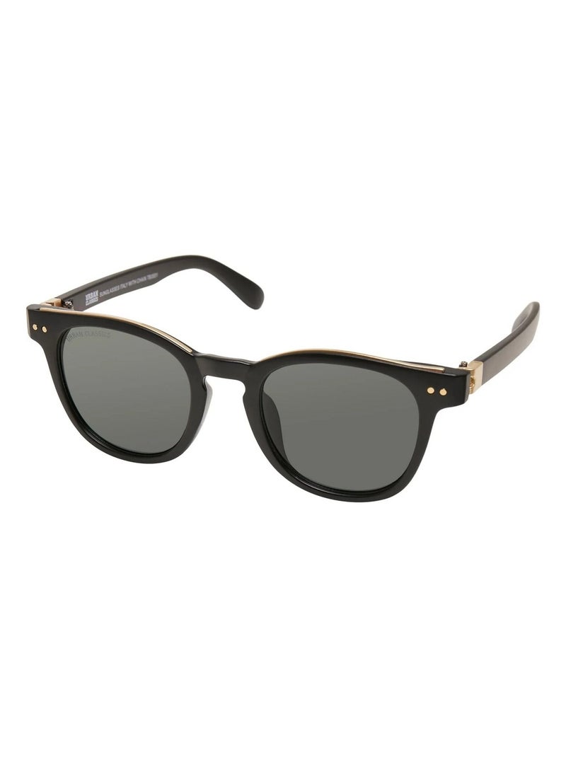 Lunettes de soleil avec chaîne italy - urban classics Noir Doré - Kiabi