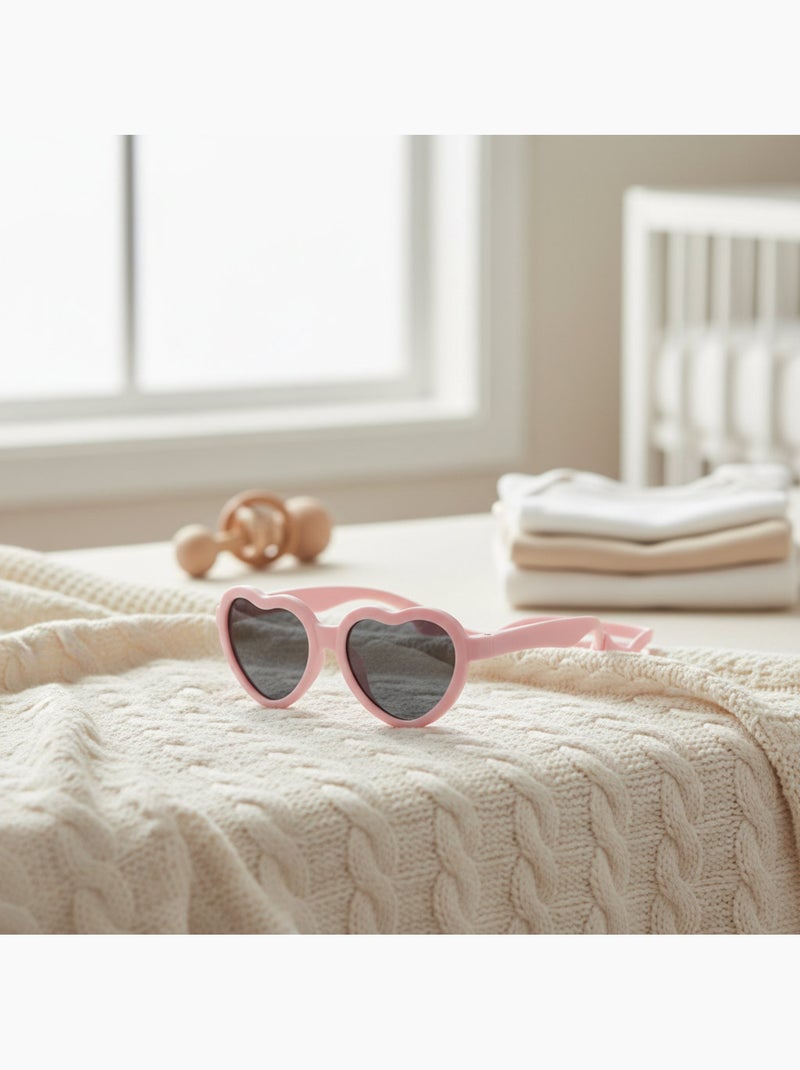 Lunettes de soleil bébé protection UV Rose - Kiabi