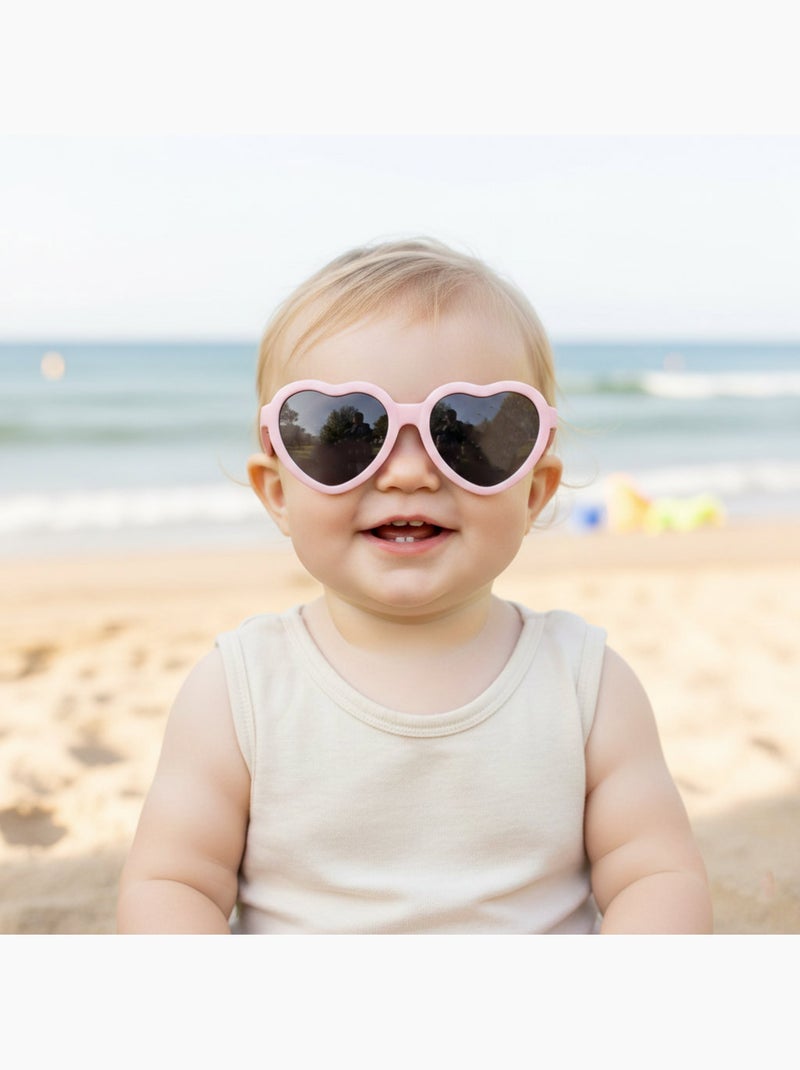 Lunettes de soleil bébé protection UV Rose - Kiabi