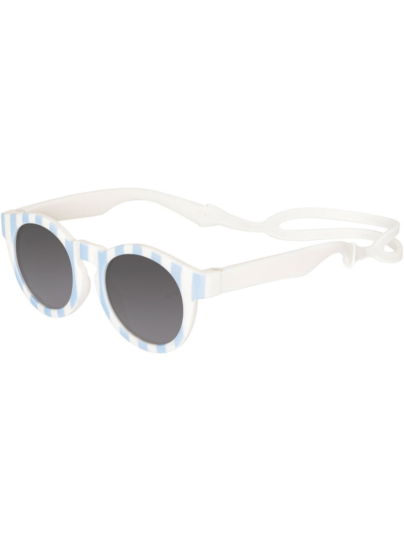 Lunettes de soleil bébé souples protection UV Bleu Ecru - Kiabi