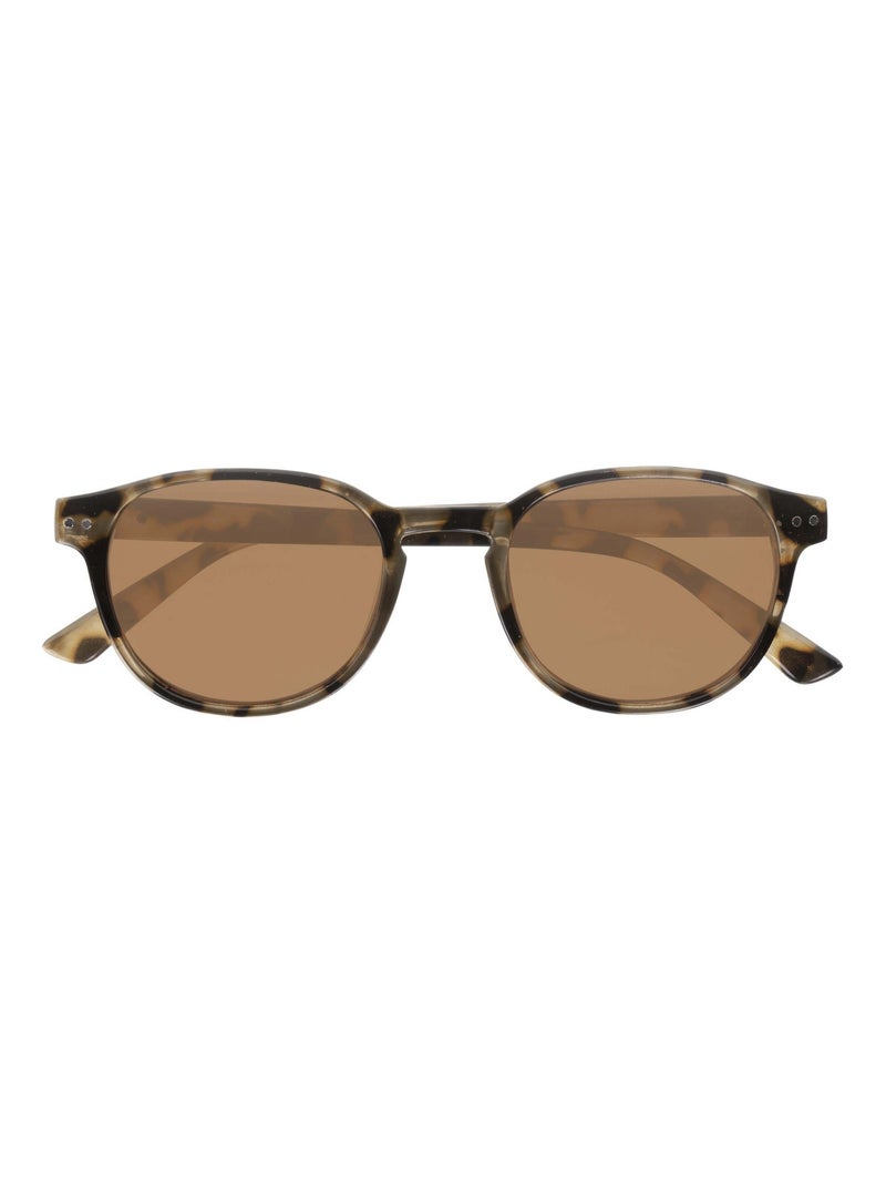 Lunettes de soleil branches flexibles, verres polarisants Marron - Kiabi
