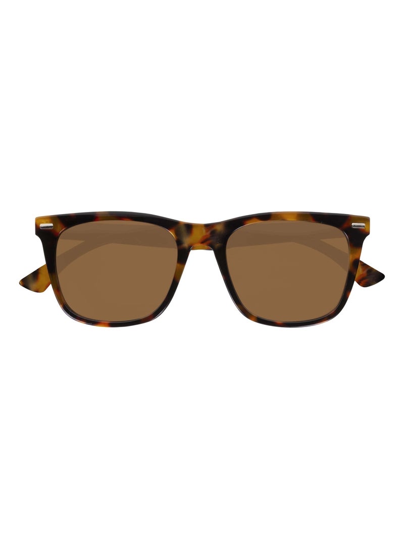 Lunettes de soleil branches flexibles, verres polarisants Marron - Kiabi