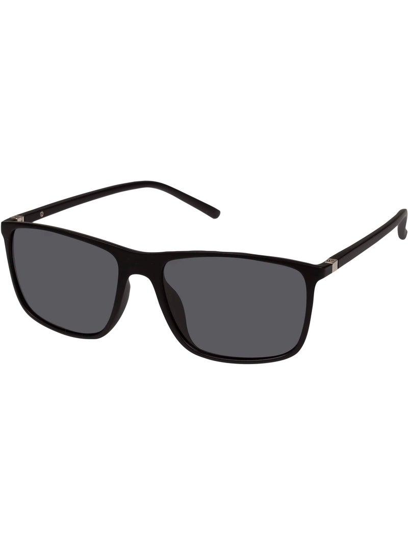 Lunettes de soleil branches flexibles, verres polarisants mixte adulte Noir - Kiabi