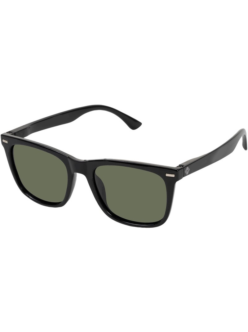 Lunettes de soleil branches flexibles, verres polarisants mixte adulte Noir - Kiabi