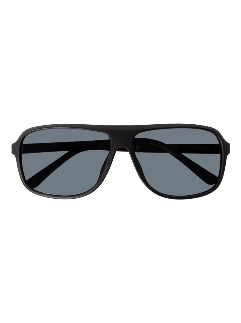 Lunettes de soleil branches flexibles, verres polarisants Noir - Kiabi