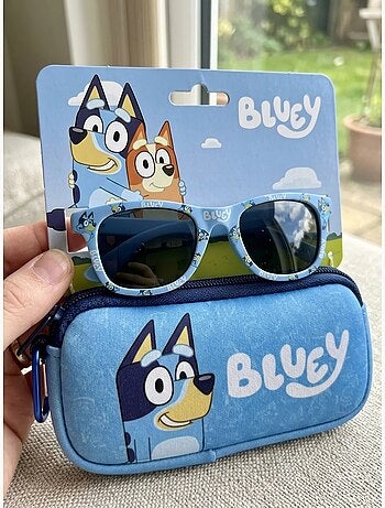 Lunettes de soleil enfant avec étui bluey