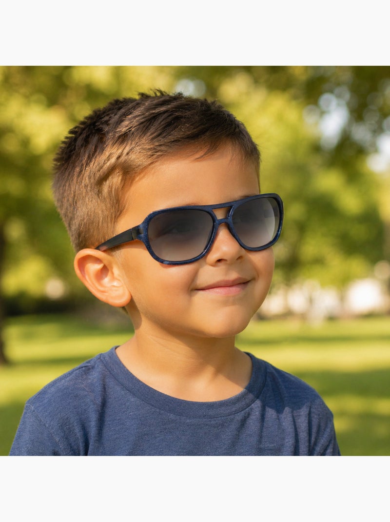 Lunettes de soleil enfant catégorie 3 Bleu foncé - Kiabi