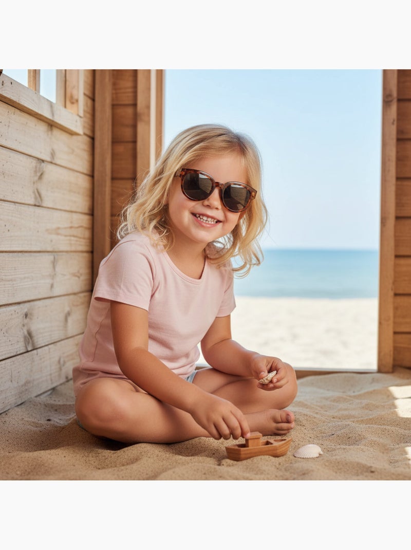 Lunettes de soleil enfant catégorie 3 Marron - Kiabi