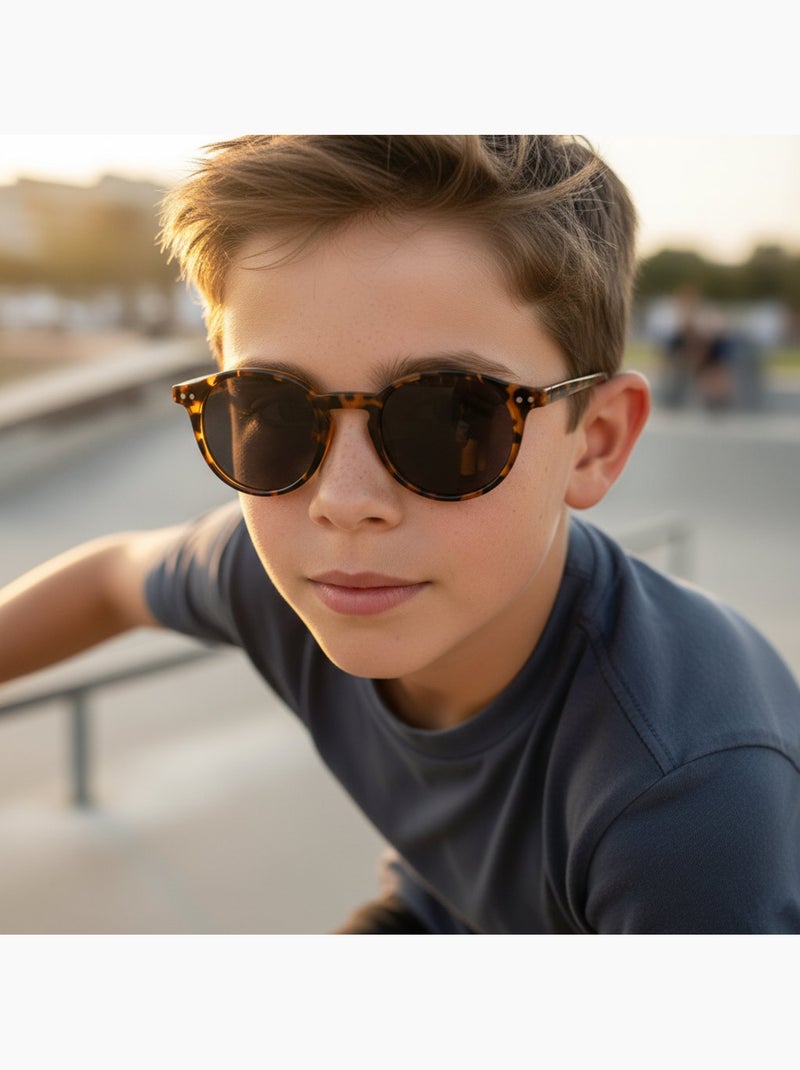 Lunettes de soleil enfant catégorie 3 Marron - Kiabi